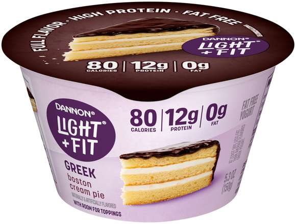 Dannon Light + Fit Fat Free Boston Cream Pie Greek Yogurt Cup