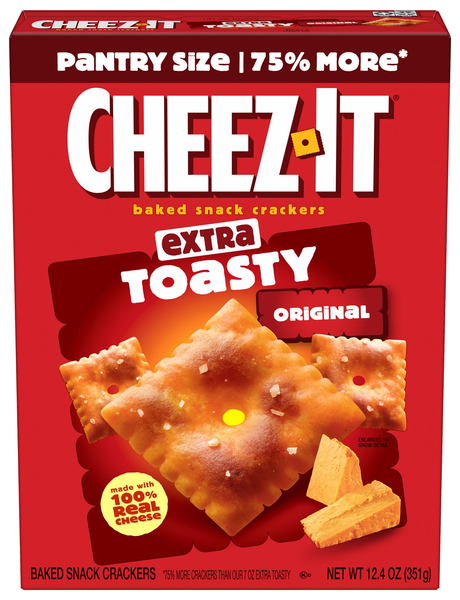 Cheez-It Extra Toasty Baked Cheese Crackers