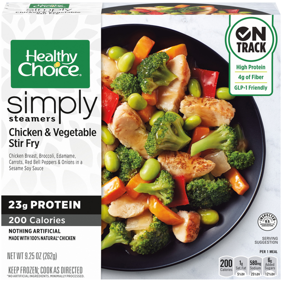 Healthy Choice Simply Steamers Chicken & Vegetable Stir-Fry Frozen Meal