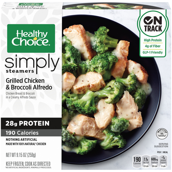 Healthy Choice Simply Steamers Grilled Chicken & Broc. Alfredo Frozen Meal