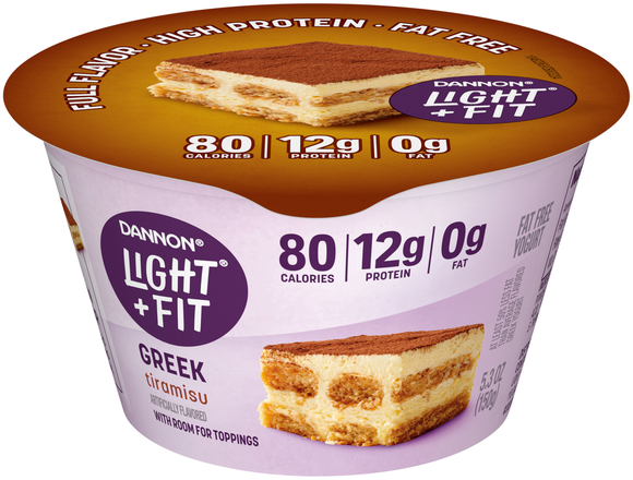Dannon Light + Fit Fat Free Tiramisu Greek Yogurt Cup