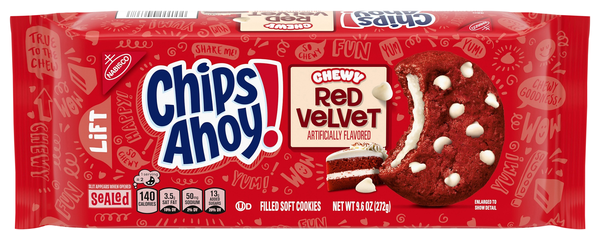 Nabisco Chips Ahoy! Chewy Red Velvet Soft Cookies