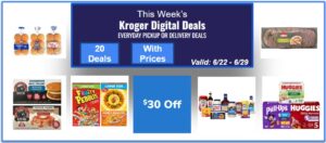 Kroger Weekly Digital Coupons (Pick Up Or Delivery Deals)