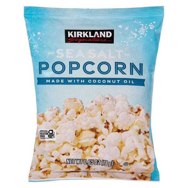 22. Kirkland Signature Sea Salt Popcorn with Coconut Oil