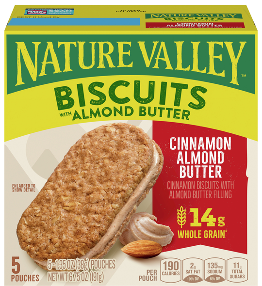 Nature Valley Cinnamon Almond Butter Biscuits - 5 ct