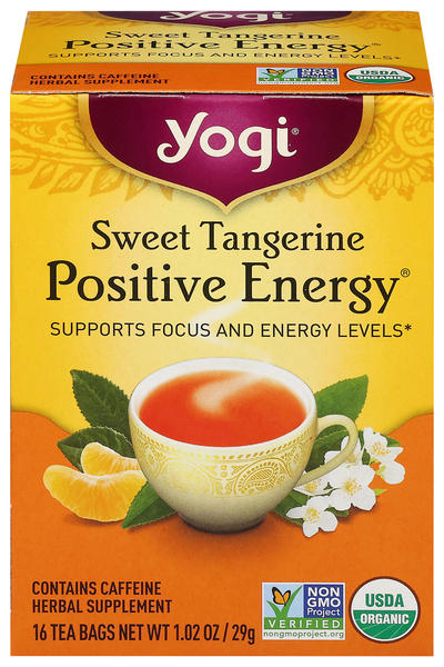 Yogi Organic Positive Energy Sweet Tangerine Herbal Tea Bags