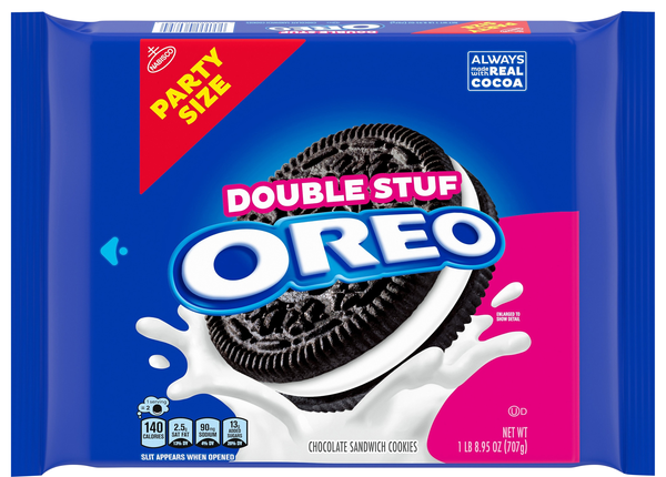 OREO Double Stuf Chocolate Sandwich Cookies Party Size