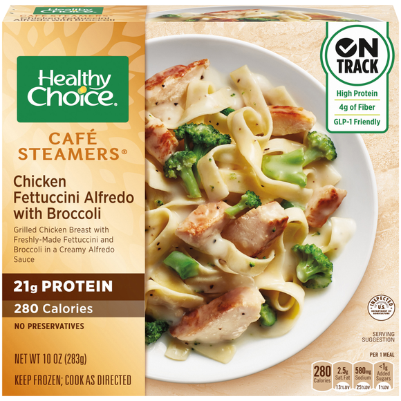 Healthy Choice Cafe Steamers Chicken Fettuccini Alfredo Frozen Meal