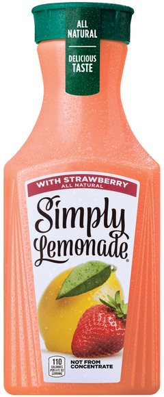 Simply All Natural Lemonade with Strawberry
