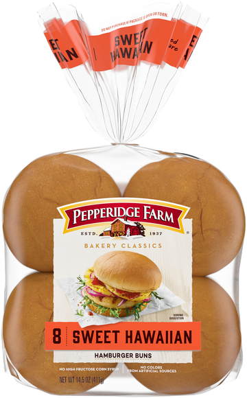 Pepperidge Farm Sweet Hawaiian Hamburger Buns - 8 ct