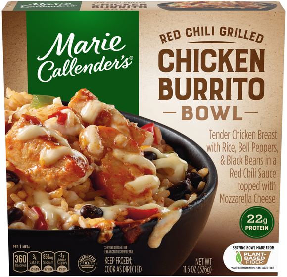 Marie Callender's Red Chili Grilled Chicken Burrito Bowl Frozen Meal