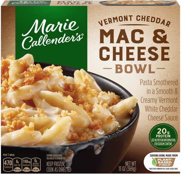 Marie Callender's Vermont Cheddar Mac & Cheese Bowl Frozen Meal