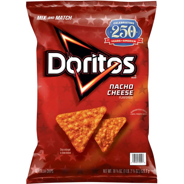 Doritos Nacho Cheese Tortilla Chips (18.38 oz) - $4.48 -> $3.98