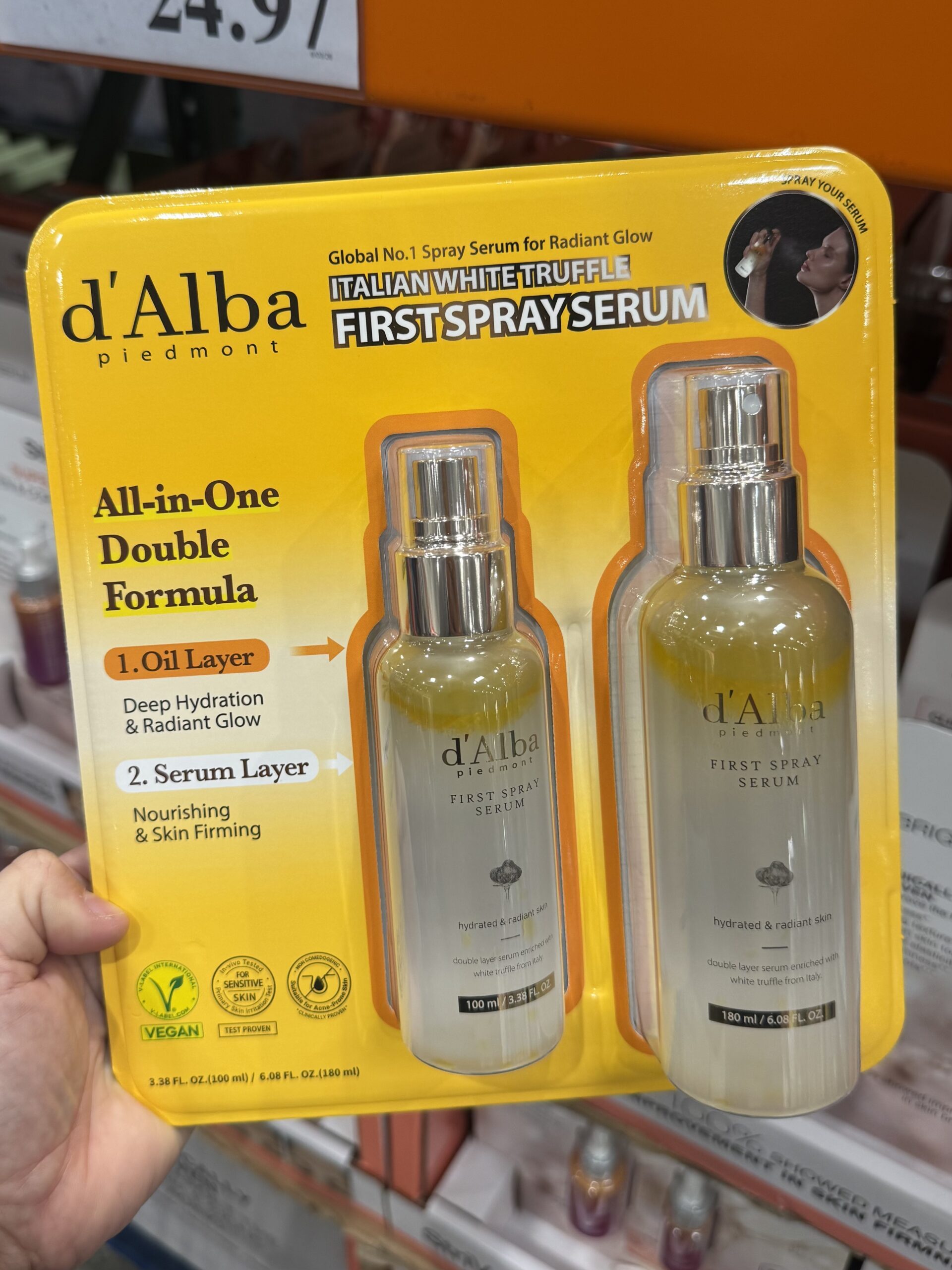 d'Alba Italian White Truffle First Spray Serum