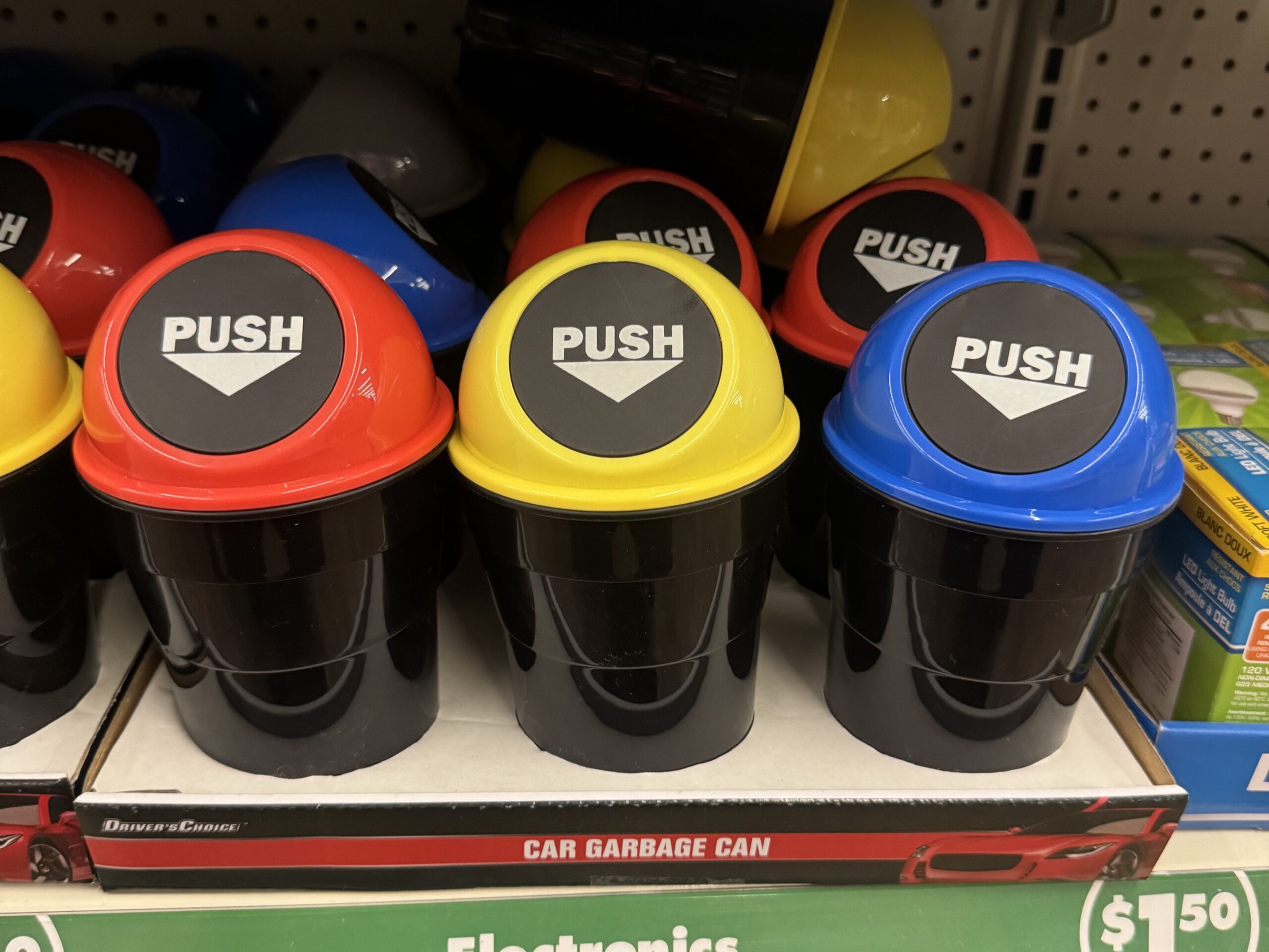 Driver's Choice Mini Garbage Cans with Lids for Vehicles - in store