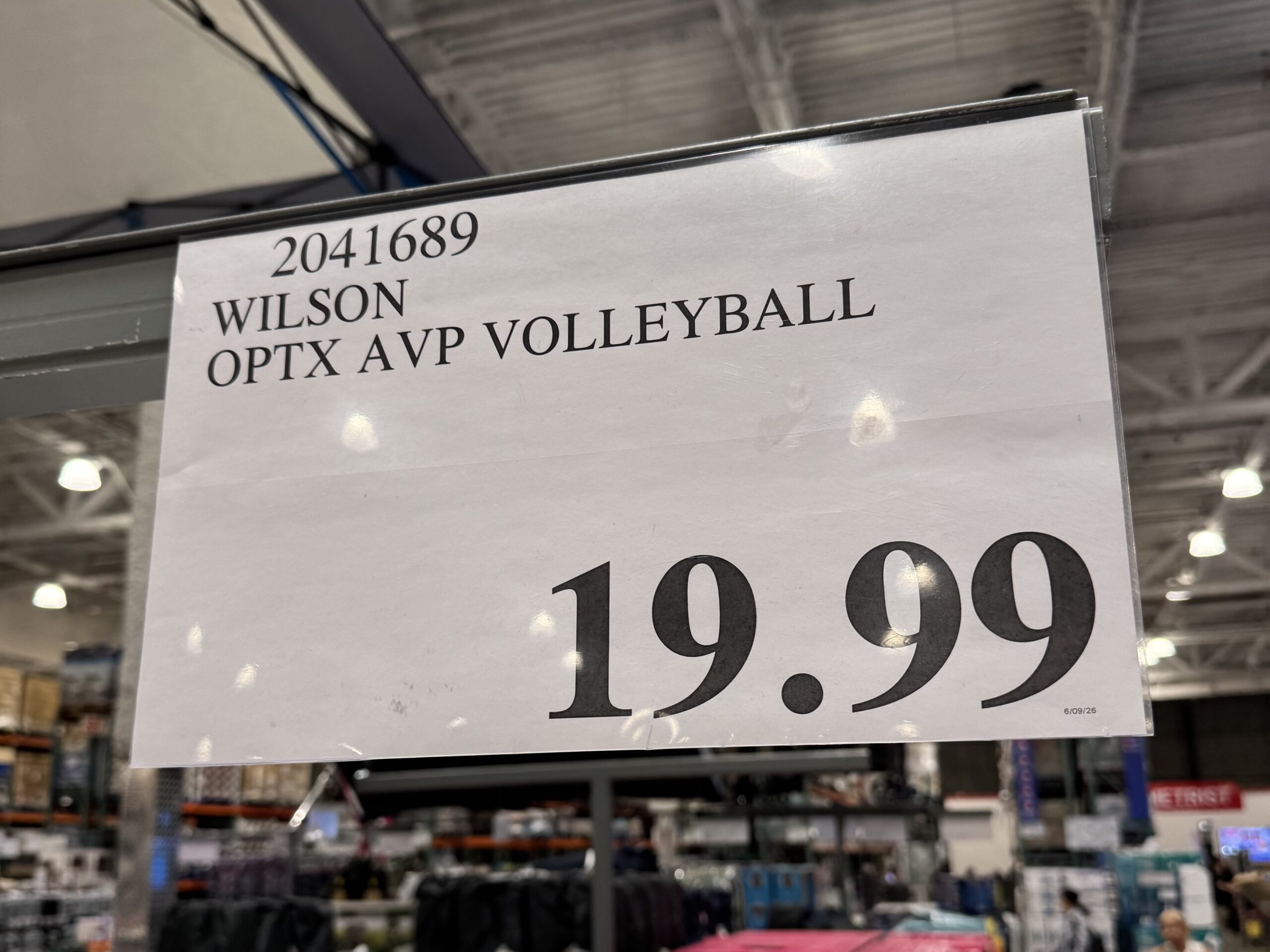 Wilson OPTX AVP Replica Volleyball - price tag