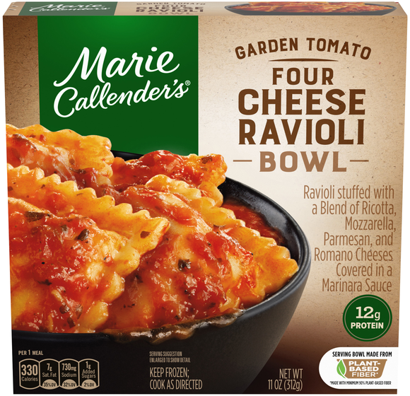Marie Callender's Garden Tomato Four Cheese Ravioli Bowl Frozen Meal