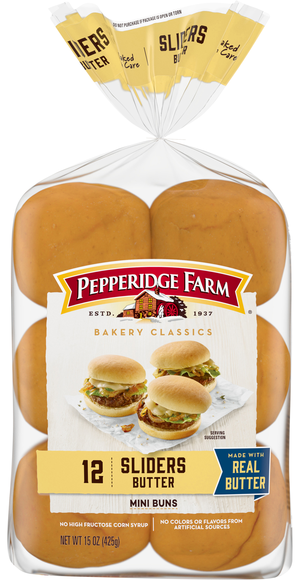 Pepperidge Farm Bakery Classics Butter Mini Slider Buns - 12 ct