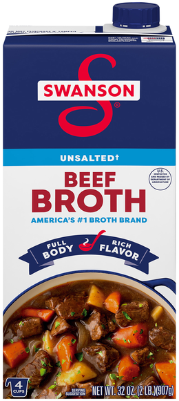 Swanson Unsalted Beef Broth