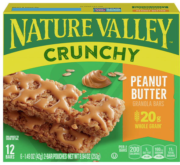 Nature Valley Crunchy Peanut Butter Granola Bars - 6 ct