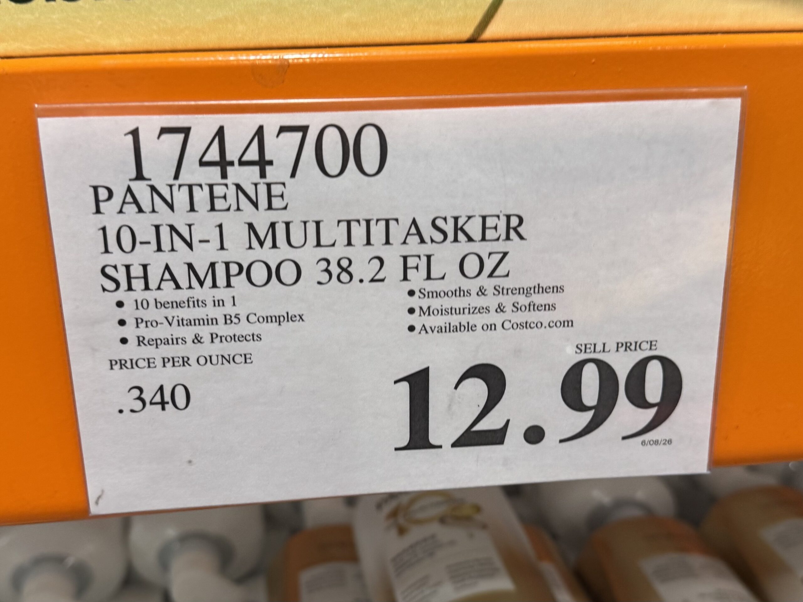 Pantene 10 The Multi-Tasker Shampoo - price tag