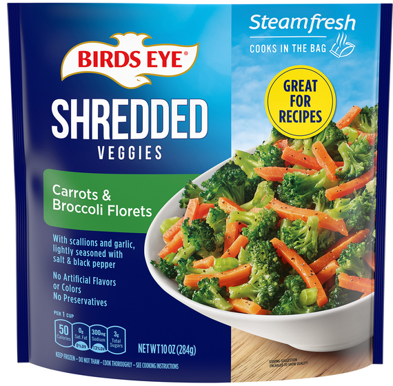 Birds Eye Steamfresh Shredded Veggies Carrots & Broccoli Florets Frozen