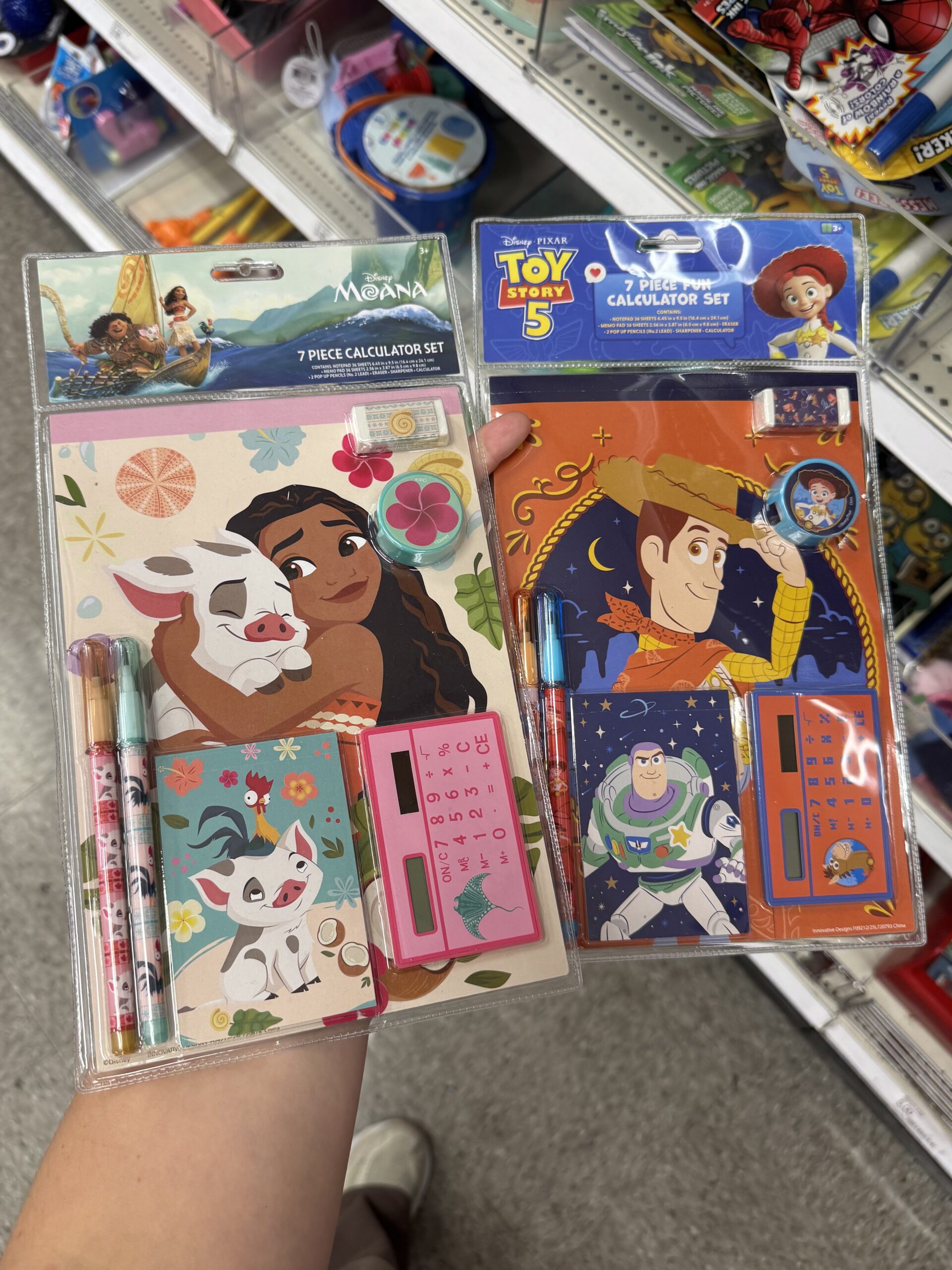 Disney 7 Piece Calculator Set - in store