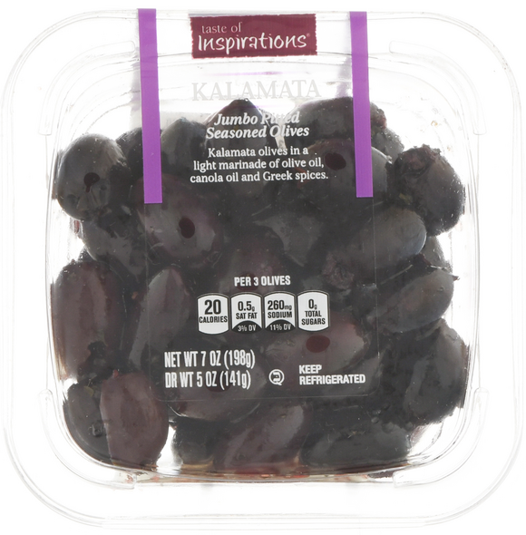 Taste of Inspirations Deli Pitted Jumbo Seasoned Kalamata Olives Fresh