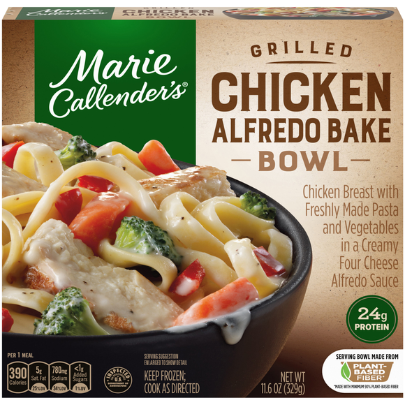 Marie Callender's Grilled Chicken Alfredo Bake Pasta Bowl Frozen Meal