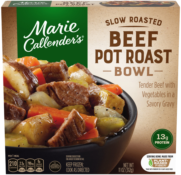Marie Callender's Slow Roasted Beef Pot Roast Bowl Frozen Meal