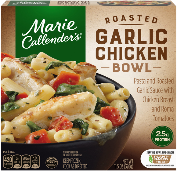 Marie Callender's Roasted Garlic Chicken Bowl Frozen Meal