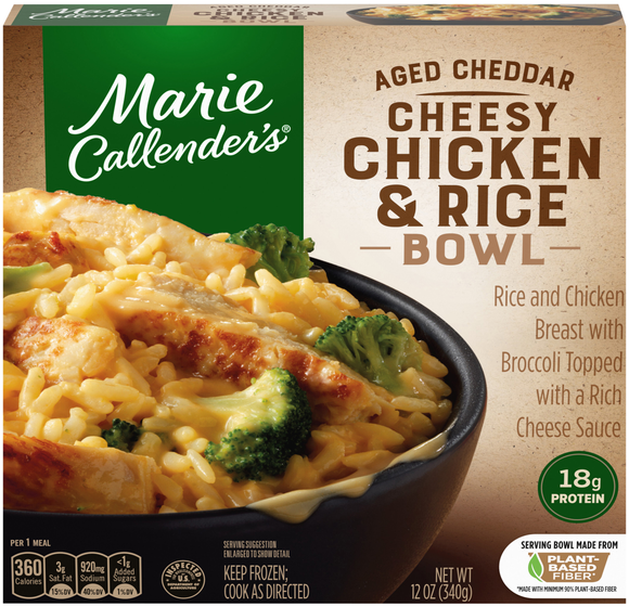 Marie Callender's Aged Cheddar Cheesy Chicken & Rice Bowl Frozen Meal
