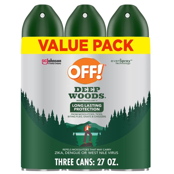 OFF! Deep Woods Insect Repellent (9 oz / 3-Pack) - $17.98 -> $14.73