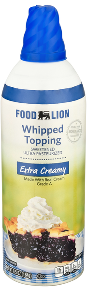 Food Lion Extra Creamy Whipped Topping