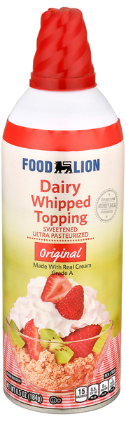 Food Lion Original Whipped Cream Topping