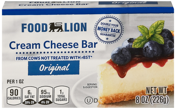 Food Lion Original Cream Cheese Bar