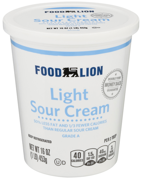 Food Lion Light Sour Cream