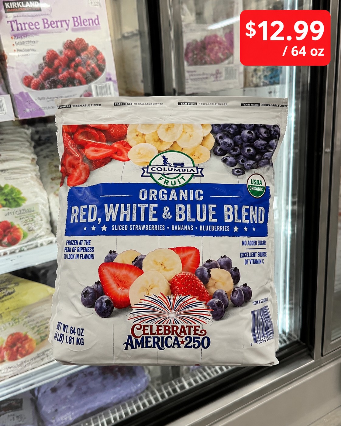 COLUMBIA FRUIT ORGANIC RED, WHITE & BLUE BLEND