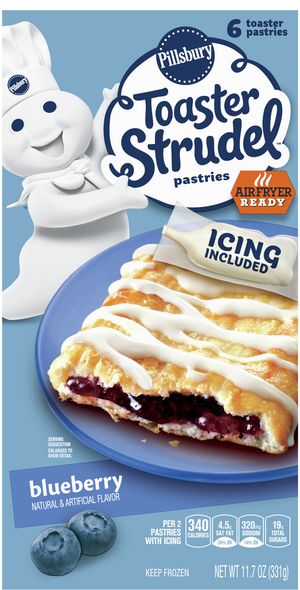 Pillsbury Blueberry Toaster Strudel Pastries - 6 ct