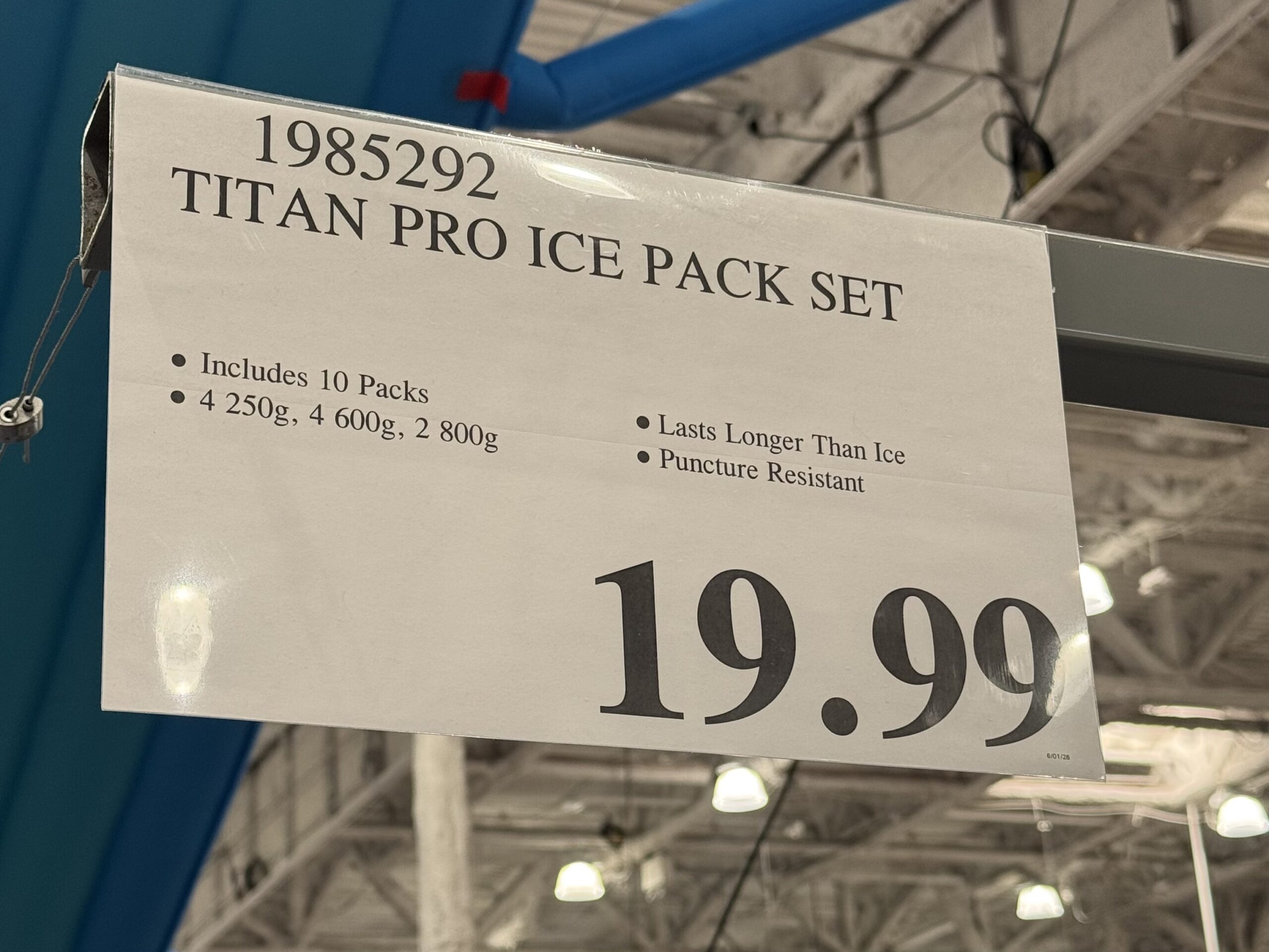 Titan Pro High Performance Ice Packs - price tag
