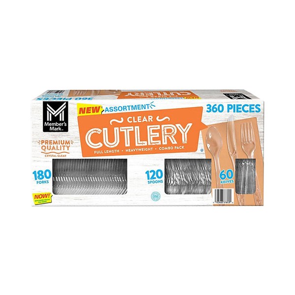 Member's Mark Clear Cutlery Combo Pack (360-Count) - $15.48 -> $13.48