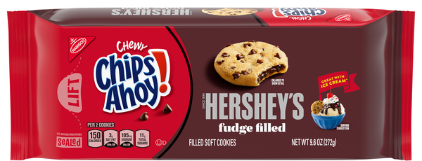 Nabisco Chips Ahoy! Chewy Hershey's Fudge Filled Cookies