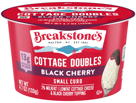 Breakstone's Cottage Doubles 2% Low Fat Black Cherry Cottage Cheese
