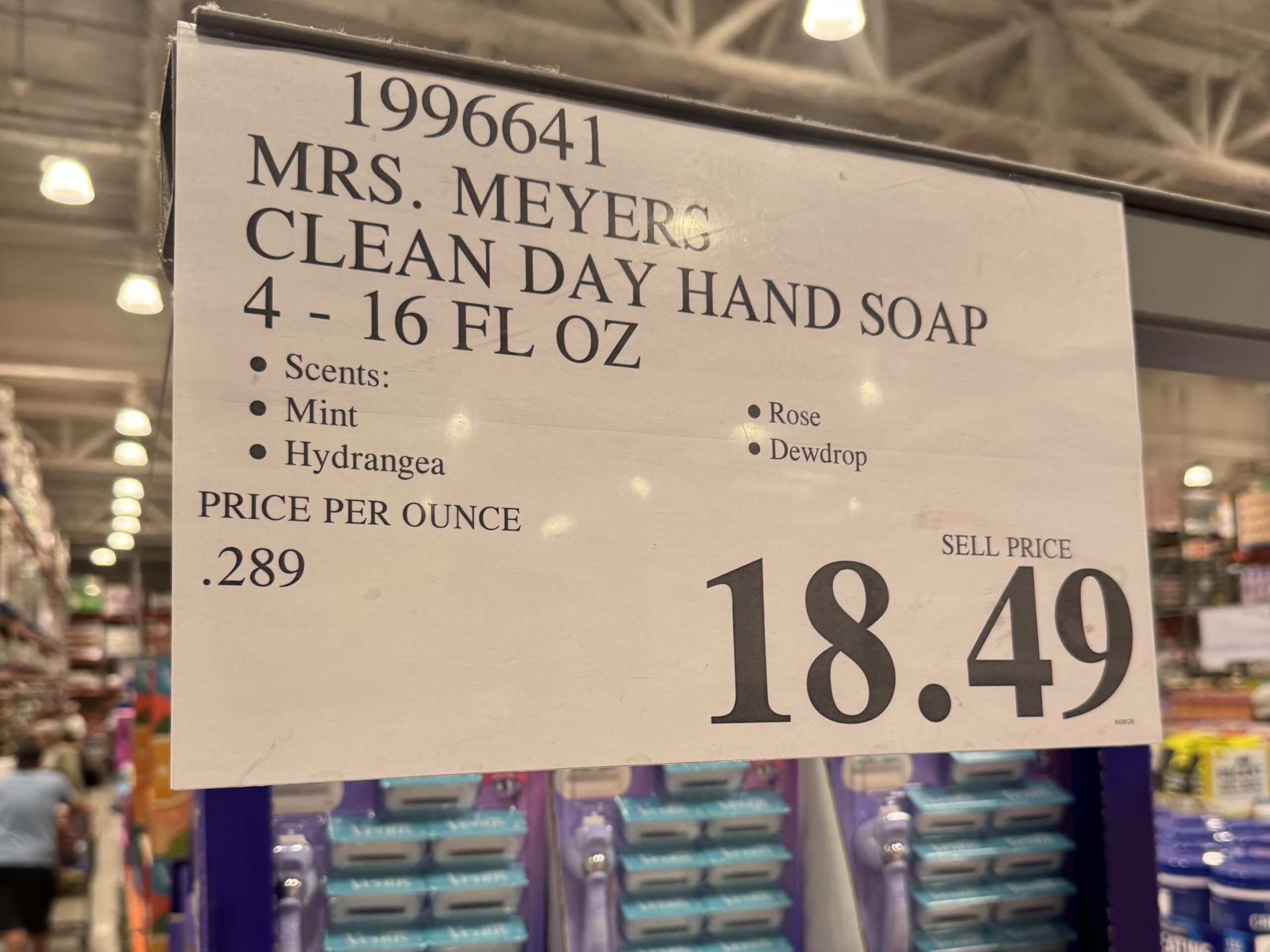 Mrs. Meyer's Clean Day Hand Soap Variety Pack - price tag