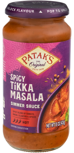 Patak's Hot Spicy Tikka Masala Simmer Sauce