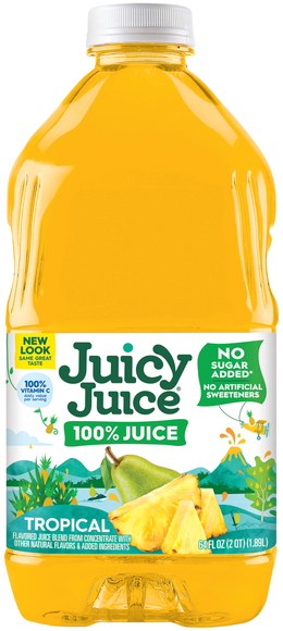 Juicy Juice No Sugar Added 100% Tropical Juice