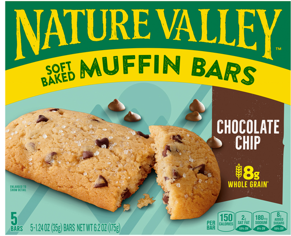 Nature Valley Chocolate Chip Soft Baked Muffin Bars - 5 ct