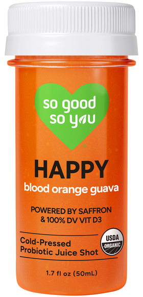 So Good So You Organic Happy Blood Orange Guava Probiotic Juice Shot