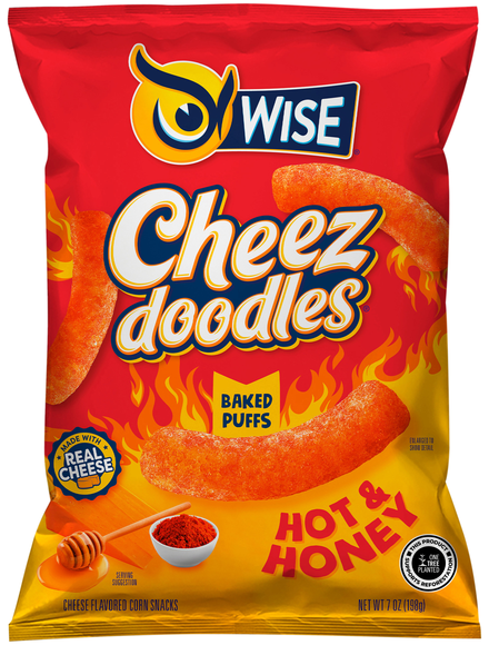 Wise Cheez Doodles Baked Puffs Hot & Honey