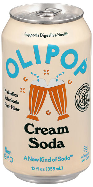 Olipop Cream Prebiotic Soda